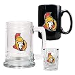 Ottawa Senators NHL 15oz Tankard, 15oz Ceramic Mug & 2oz Shot Glass Set - Primary Logo Ottawa Senators NHL 15oz Tankard, 15oz Ceramic Mug & 2oz Shot Glass Set - Primary Logo