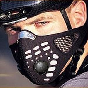 atdoshop Anti Dust Cycling Bicycle Bike Motorcycle Racing Ski Half Face Mask Black