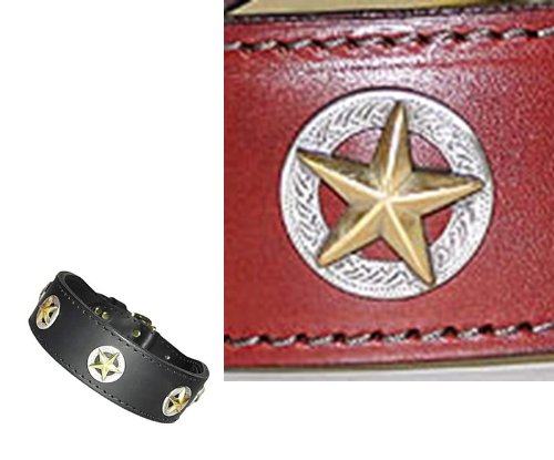 28 INCH - BURGUNDY - Latigo Ranger's Specialty Collar