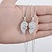 Bling Stars Best Friends Forever Love Heart BFF Diamond Break Pendent Friendship Necklaces