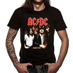 T-Shirt Homme Noir AC/DC "Highway To Hell" (Taille XL)