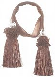 Chair Tie 27 Inch Ghazal Chocolate