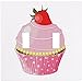 Cupcake Screwless 2 Toggle Wallplate Decorative Switch Plate Cover (Strawberry)