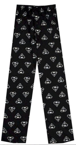 Buy Superman Black & White logo Lounge Pants for men