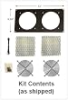 Fan Bracket 120mm Kit for (2 Hole / Bare Kit ) Multimedia Cabinet Cooling / Home Theaters