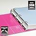 Wilson Jones Heavy Duty Round Ring Binder with Extra Durable Hinge, 1.5-Inch, Bright Pink (W364-34-212)