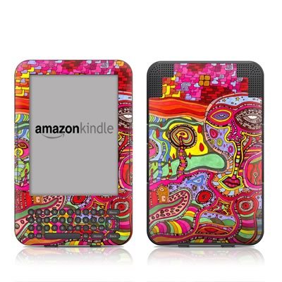 The Wall Design Protective Decal Skin Sticker for Amazon Kindle Keyboard / Keyboard 3G (3rd Gen) E-Book Reader - Matte Satin Coating