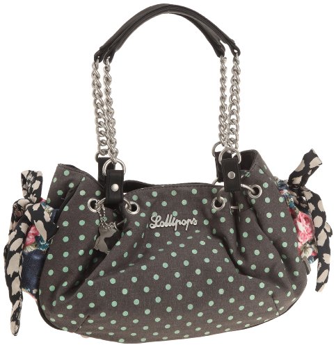 Lollipops Mydots Small, Sac &agrave; main - Gris &agrave; pois