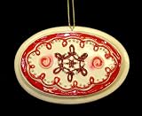 2.5 Decorative Oval Cake Pan Christmas Ornament