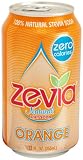 Zevia Natural Diet Soda, Orange, 12-Ounce Cans (Pack of 24)