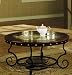Coffee Table with Nail Head Trim in Two Tone Finish
