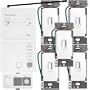 Lutron AR-ENT-1-WH AuroRa 5 Dimmer System with Inserts White