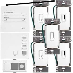 Lutron AR-ENT-1-WH AuroRa 5 Dimmer System with Inserts White