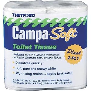 Camping: Thetford CampChem Toilet Tissue 2 Ply