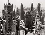 View to Grand Avenue - Chicago poster print,50.4 in. x 38.6 in.