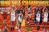 Chicago Bulls~Chicago Bulls Poster~Michael Jordan,Scottie Pippen,Dennis Rodman,Toni Kukoc,Ron Harper~1996 NBA Champs~Rare Vintage Sports Poster!!