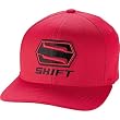 Shift Racing Core Men's Flexfit Casual Wear Hat/Cap w/ Free B&F Heart Sticker Bundle - Red