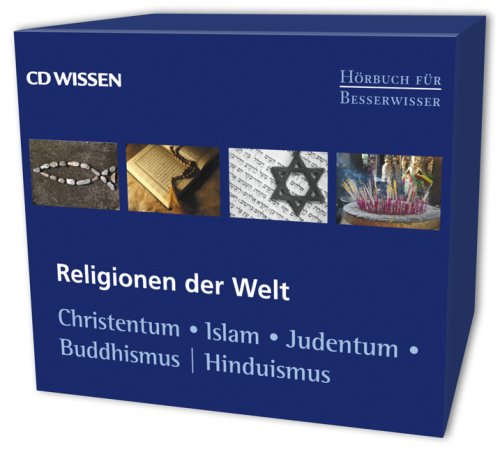 CD WISSEN – Hörbuch für Besserwisser – Religionen der Welt – Sammel-Box – Christentum – Islam – Judentum – Buddhismus – Hinduismus, 4 CDs