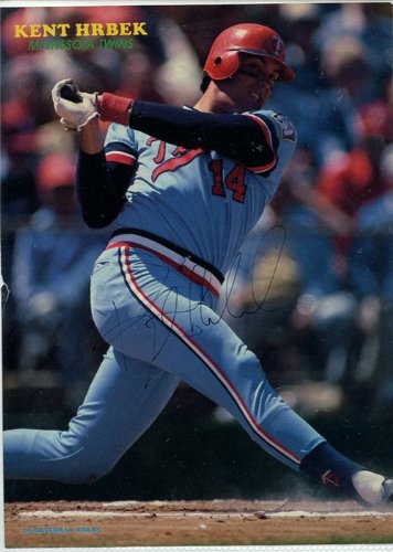 Kent Hrbek Autographed/Signed Magazine Page