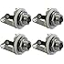 GLS Audio 1/4" Jacks Female TS Mono Panel Mount Jack - 4 PACK