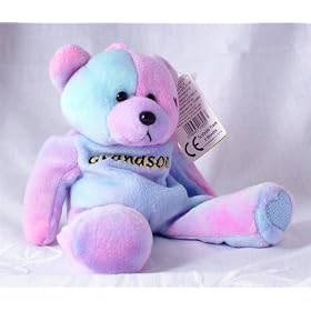 8 Inch Message Bear Grandson Multicoloured