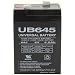 UPG Sealed Lead Acid Battery - 6 Volt, 4.5 Amps