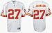 Larry Johnson Kansas City Chiefs #27 Replica Reebok NFL Football Jersey (White)