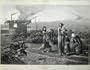 1874 Fine Art Print Homeless Women Children Fire Waggon