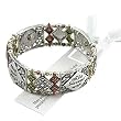 Tri Tone Inspirational Message Stretch Bracelet Fashion Jewelry