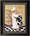 Fat Chef 1 Whimsical Throwing Bread Dough Framed Print
