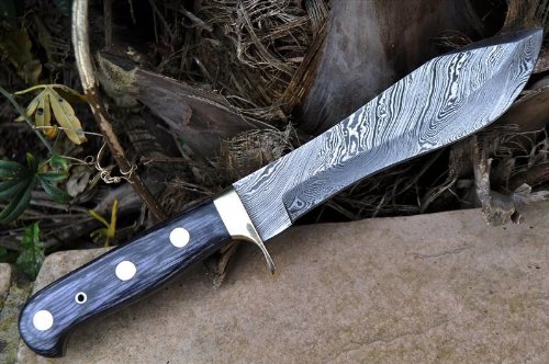 Custom Handmade Damascus Hunting Knife - Beautiful Survival Knife - Custom Handmade Damascus Hunting Knife - Beautiful Survival Knife - Hunting Knives