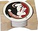 NCAA Florida State Seminoles Set of 4 Round Stone Coasters