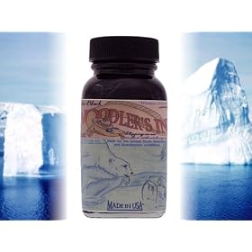 Noodlers Polar Black Bulletproof Eel Fountain Pen Ink by Noodler's