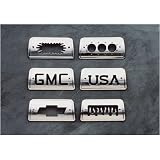 All Sales 94007 Brushed Billet Aluminum Third Brake Light Cover - GMC Logo by All Sales