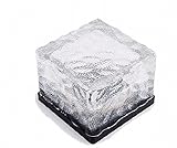 M3 色が選べる 屋外 ソーラー LED 防水 ガーデンライト キューブ 型 (ブルー 青)