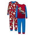 Boys' 4-pc. Mario Team up PJ Set - Red/Blue