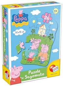 Liscianigiochi 40667 - Peppa Pig Puzzle Sagomato 24 pezzi