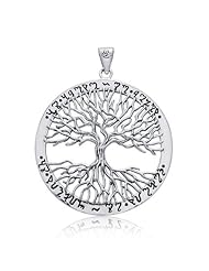 Bling Jewelry Wiccan Tree of Life 925 Sterling Silver Pendant