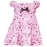 Baby Girls Fall Clothes PINK HEART Dress RARE EDITIONS Girl 12-24M