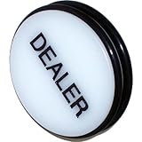 Trademark 3-Inch Dealer Puck Button (White)