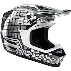Shift Racing Riot Fever Men's Off-Road Motorcycle Helmet - Silver
