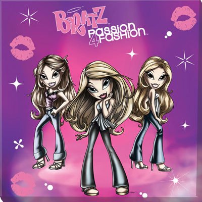 Childrens Toyshop  Kitchen & Housewares : Bratz Passion 4 Fashion canvas art picture 28x28cm