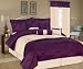 7Pcs King Eastbourne Purple Bedding Comforter Set 7Pcs King Eastbourne Purple Bedding Comforter Set
