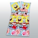 Herding 447420050 Sponge Bob Bettw&auml;sche, 80 x 80 cm + 135 x 200 cm, Linon