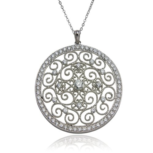 Sterling Silver Cubic Zirconia Necklace