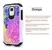 Galaxy S4 Mini Case, Nagebee - Galaxy S4 Mini Design Premium Heavy Duty Defender Dual Layer Protector Hybrid Phone Cover Case for Samsung Galaxy S4 Mini (Hybrid Rainbow Illusion)