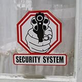 Home Security System Sticker burglar alarm sign decal Beware of Owner glock nra Home Security System Sticker burglar alarm sign decal Beware of Owner glock nra
