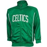 NBA Majestic Boston Celtics Youth Tricot Team Full Zip Track Jacket - Kelly Green (Medium)
