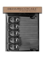 Kitchen: Dress My Cupcake Chocolate Candy Mold, Mocha Spoon, Set of 6 - Dress My Cupcake
