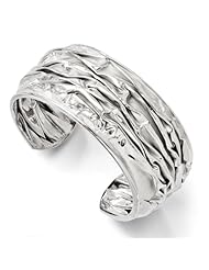 Leslies SS plated Large Domed Scrunch Bangle
